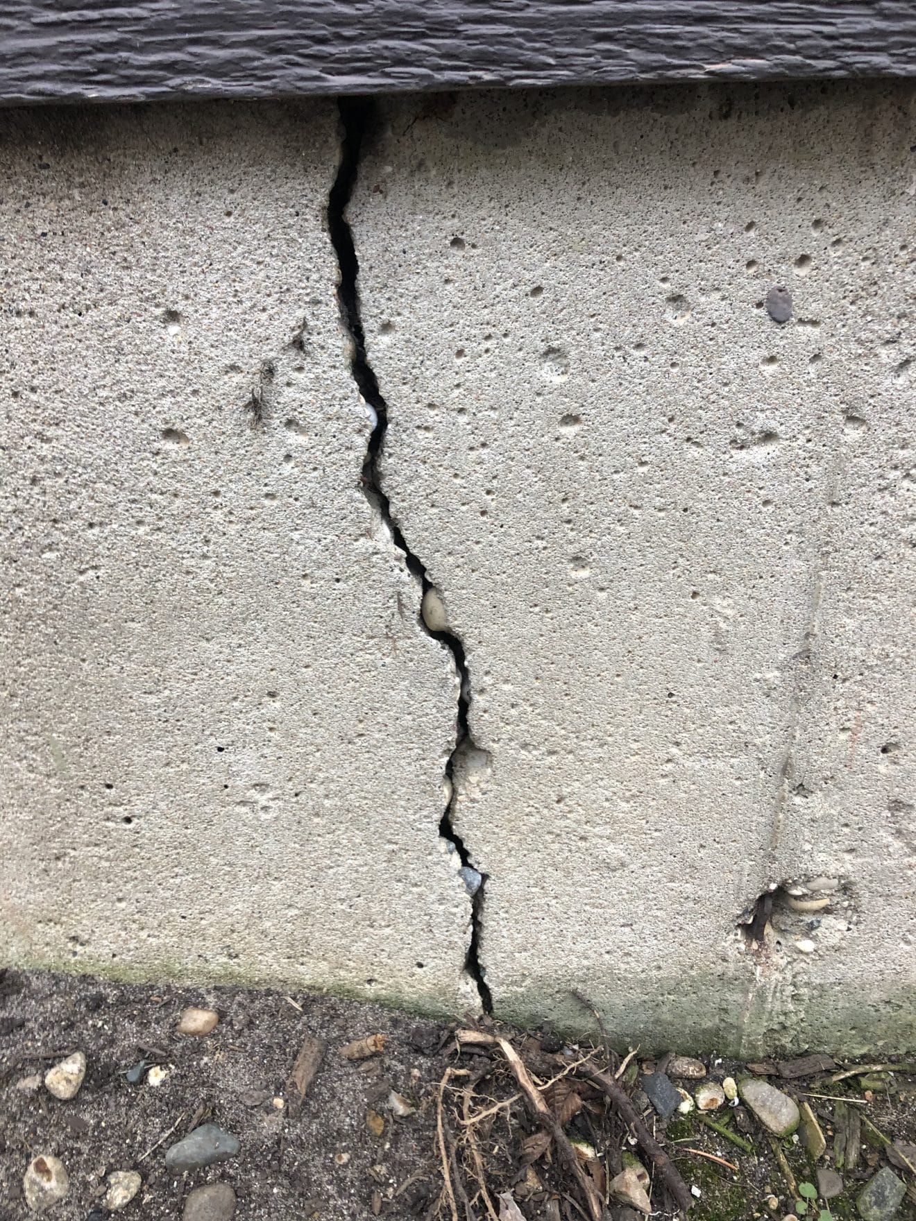 View of Basement Repair with Crack Injection - Crack Stitch by Fortress