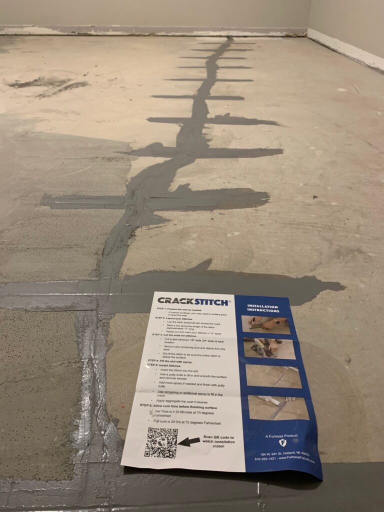 San Diego Ranch Home Floor Crack Repair