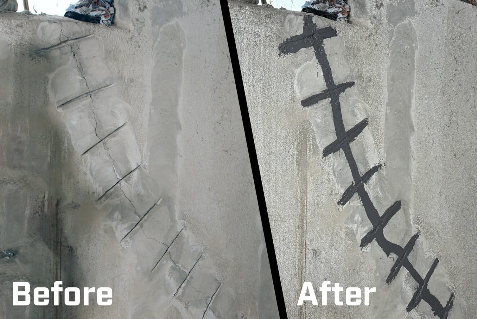 Structural Stitching Concrete Wall Crack Repair Kits | Crack Stitch